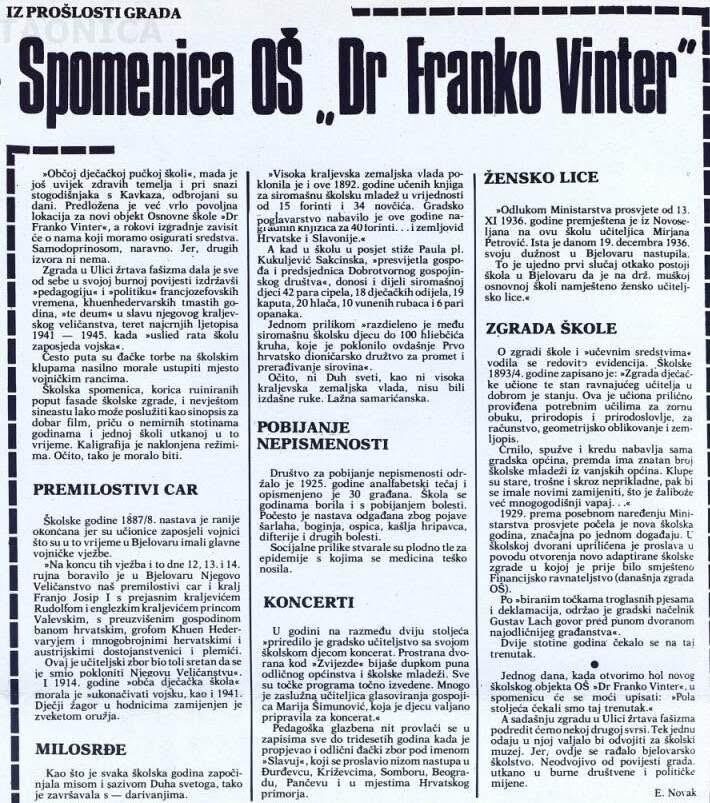 Spomenica Dr Franko Winter