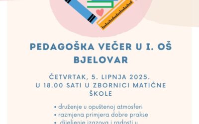 Pedagoška večer u I. osnovnoj školi Bjelovar