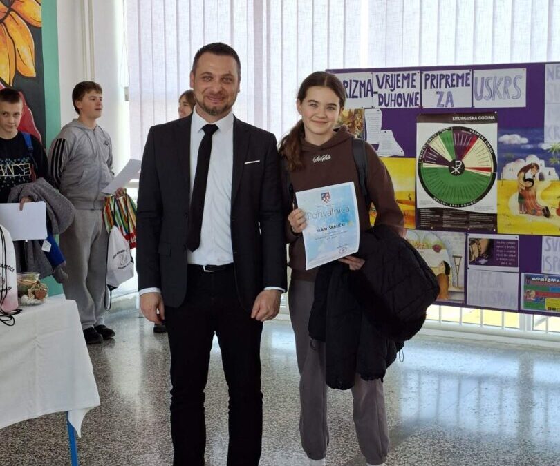 Uspjeh naših učenika na županijskom natjecanju iz biologije