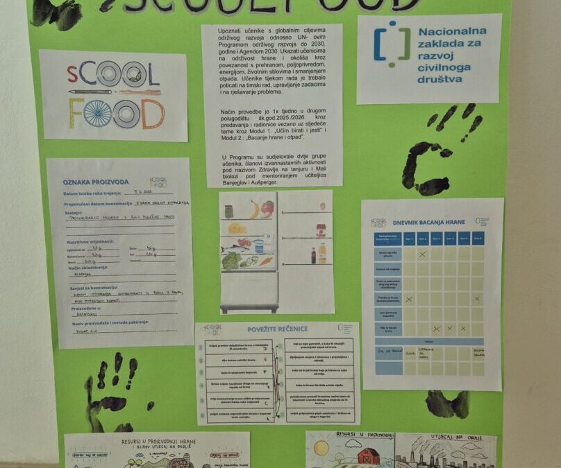 Program sCOOLFOOD – „Činimo dobro Otiskom srca“