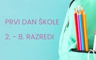 Prvi dan nastave za učenike 2. – 7. razreda